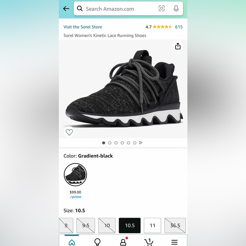 Sorel running shoe